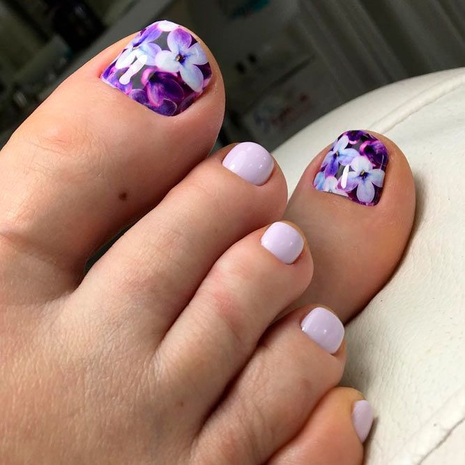Floral Pattern Visual Idea Floral Pattern Visual Idea — Toe Nail Art