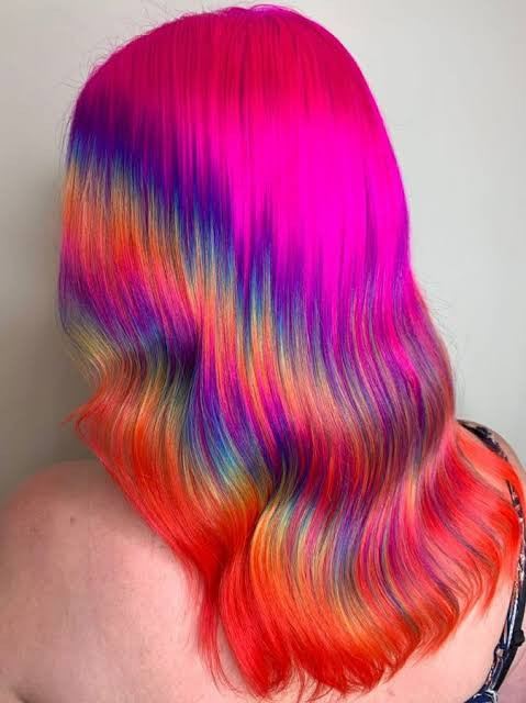 Shoulder-Length Visual Idea — Holographic Hair