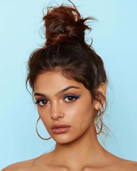 High Messy Dark Brown Bun High Messy Dark Brown Bun — Top Knot