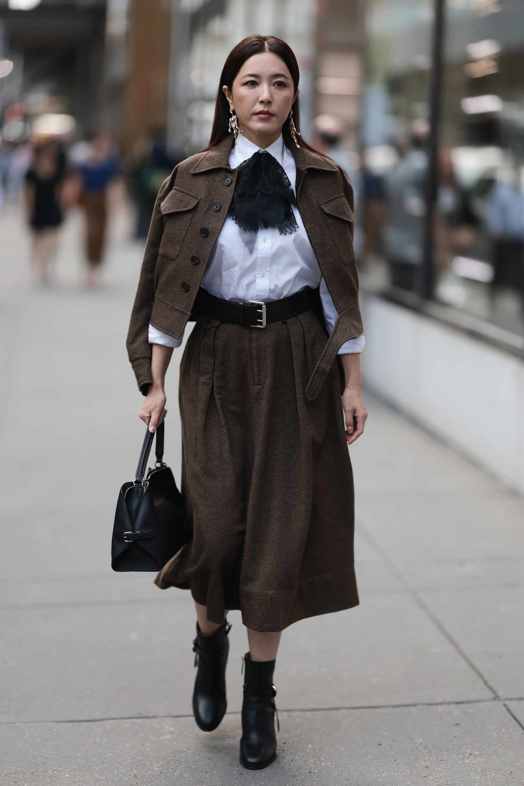 Smart Casual: Tweed Skirt Suit with Lace Detail — Ralph Lauren Outfits