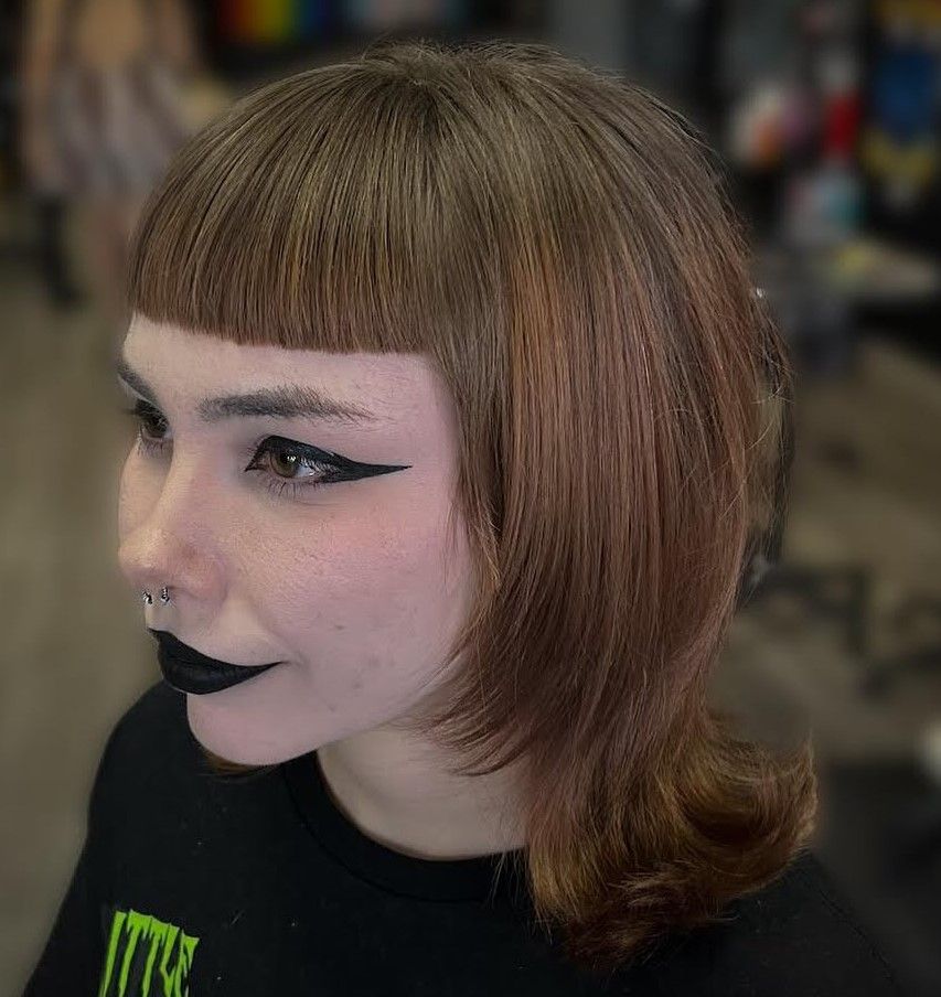 Brown With Subtle Red Undertones Visual Idea — Alt Hairstyles