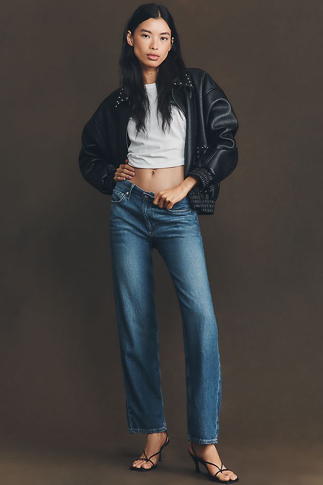 Streetwear Edge with a Studded Bomber Jacket Streetwear Edge with a Studded Bomber Jacket — Boyfriend Jeans