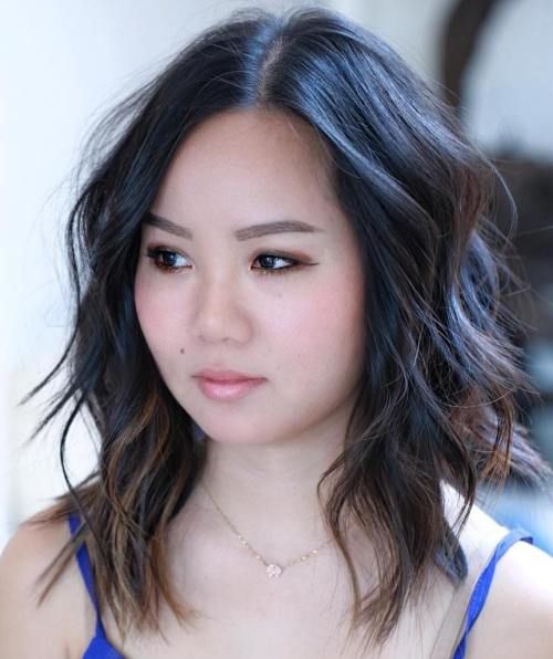 Dark Brown With Subtle Highlights Visual Idea — Bob for Round Face
