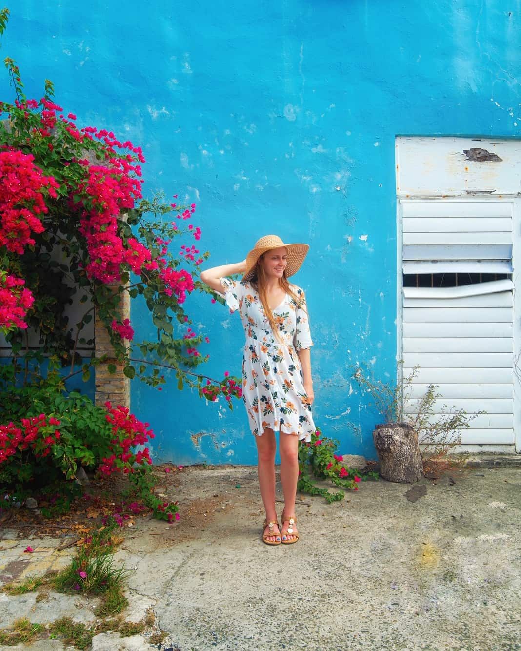 White Floral Mini Dress for Summer Cruise Style — Cruise Dresses