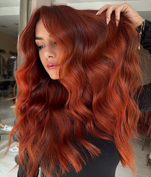 Vibrant Copper With Warm Undertones Visual Idea — Copper Hair