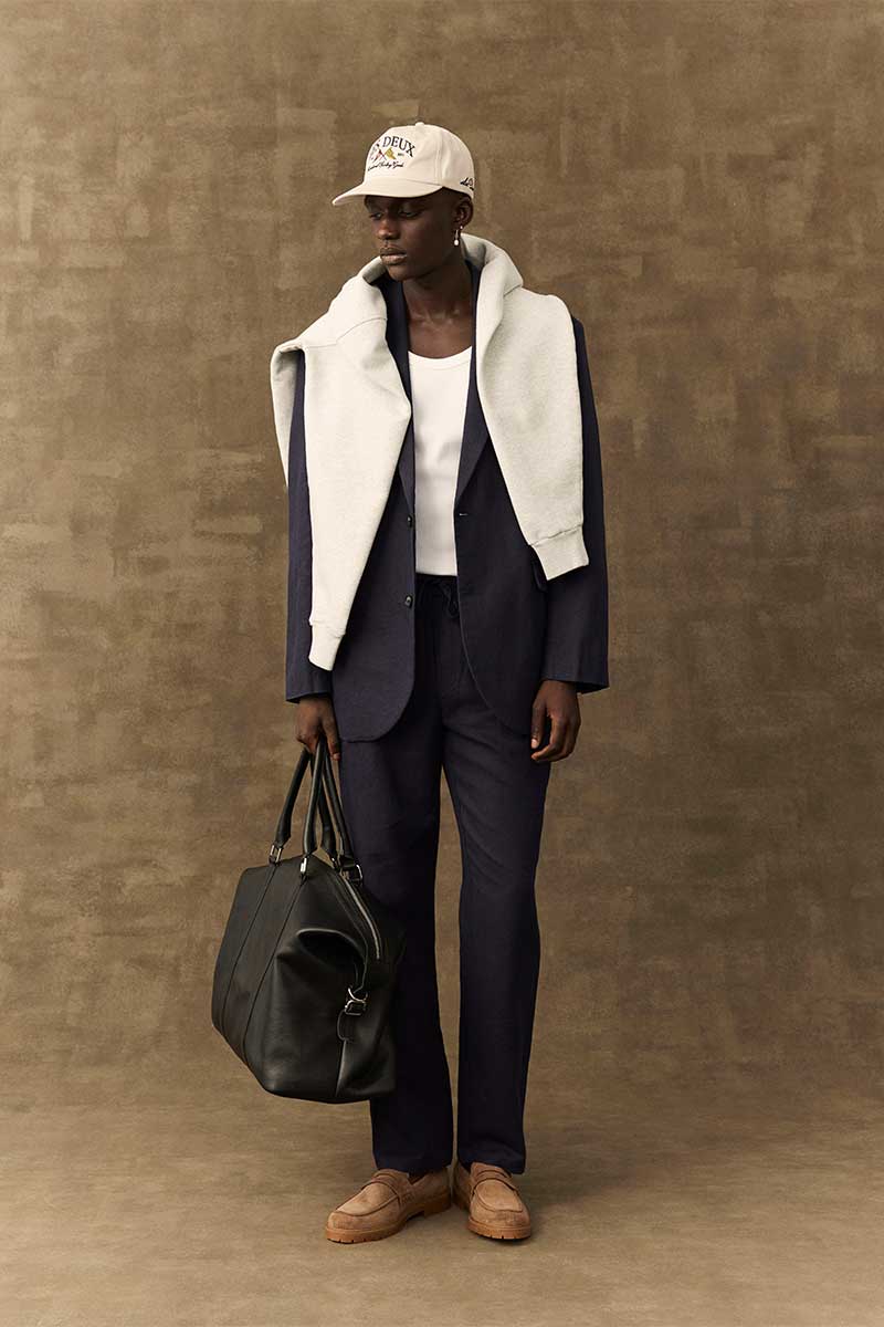 Blazer Layering with Hoodie and Loafers Blazer Layering with Hoodie and Loafers — Mens Streetwear Outfits