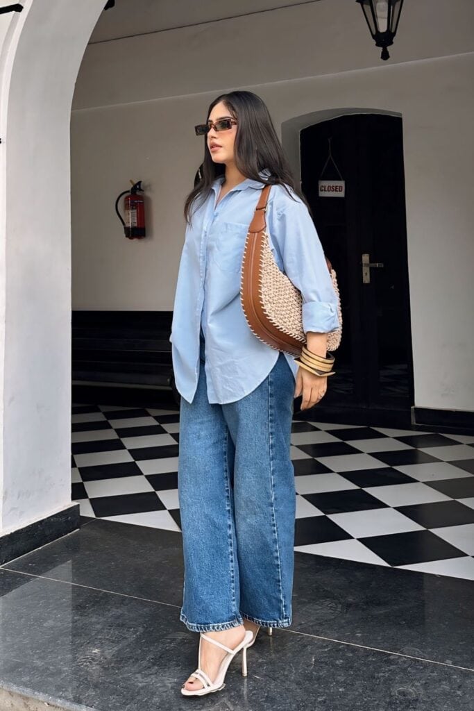 Casual Outing Outfit Idea — Oversized Shirt Outfits