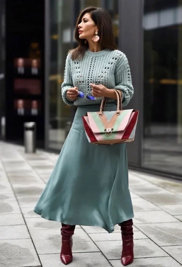 17+ Chic Satin Skirt Outfits For Summers - TheChicSavvy