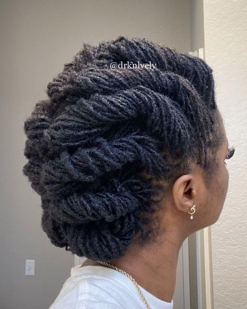 Sculptural Artistic Updo — Sisterlocks Updo
