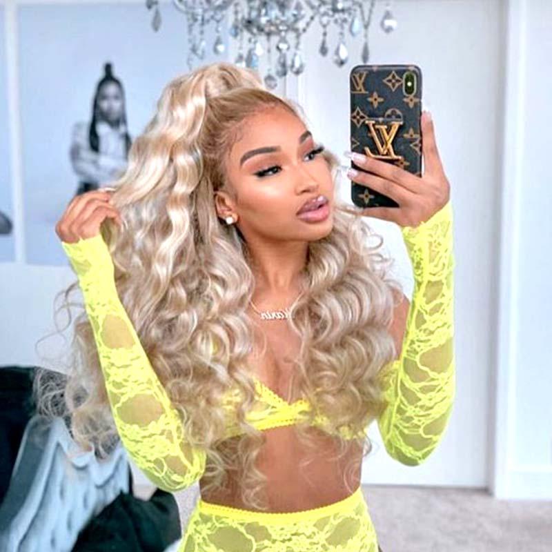 Vibrant 613 Blonde Kinky Curl Wig Vibrant 613 Blonde Kinky Curl Wig — Wig Hairstyles