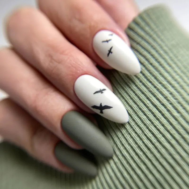 Matte And Glossy Visual Idea Matte And Glossy Visual Idea — Hard Gel Nails