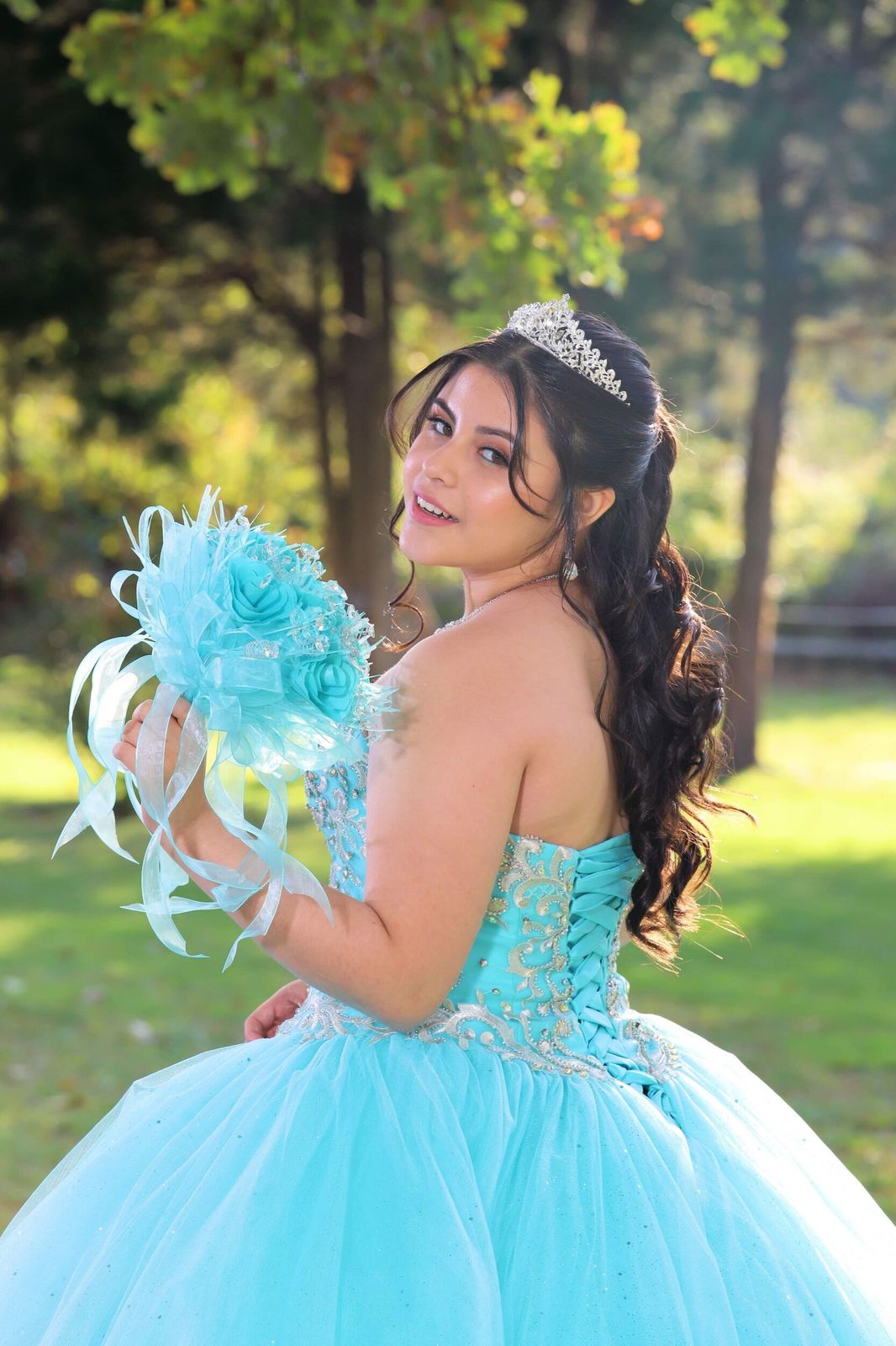 Tiara-Worthy Half-Up Ponytail — Quinceanera Hairstyles