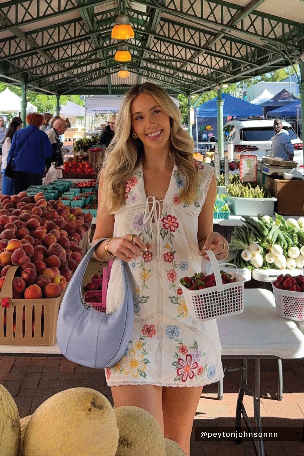 Red Patterned Dress: Farm Fresh Elegance Red Patterned Dress: Farm Fresh Elegance — Farm Outfits