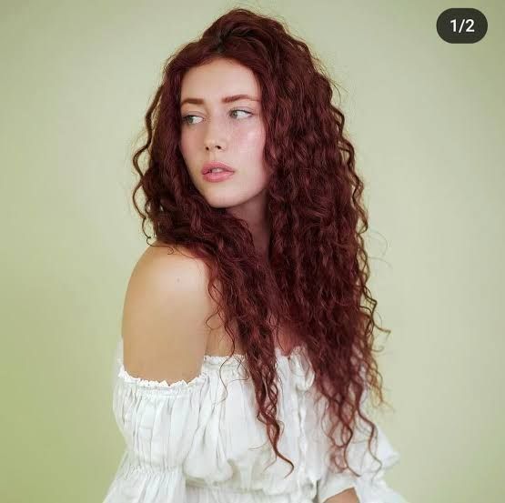 Vibrant Red Spiral Curls Vibrant Red Spiral Curls — Spiral Perm