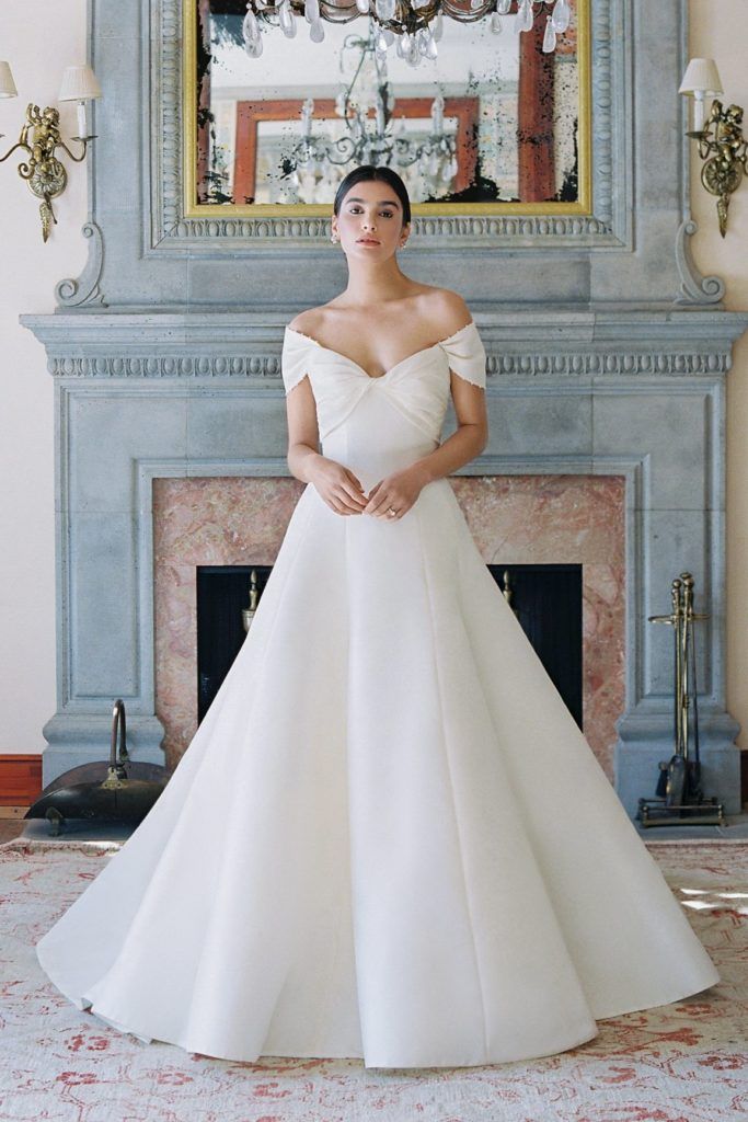 Off-the-Shoulder Ballgown Wedding Dress Off-the-Shoulder Ballgown Wedding Dress — Dresses for Broad Shoulders