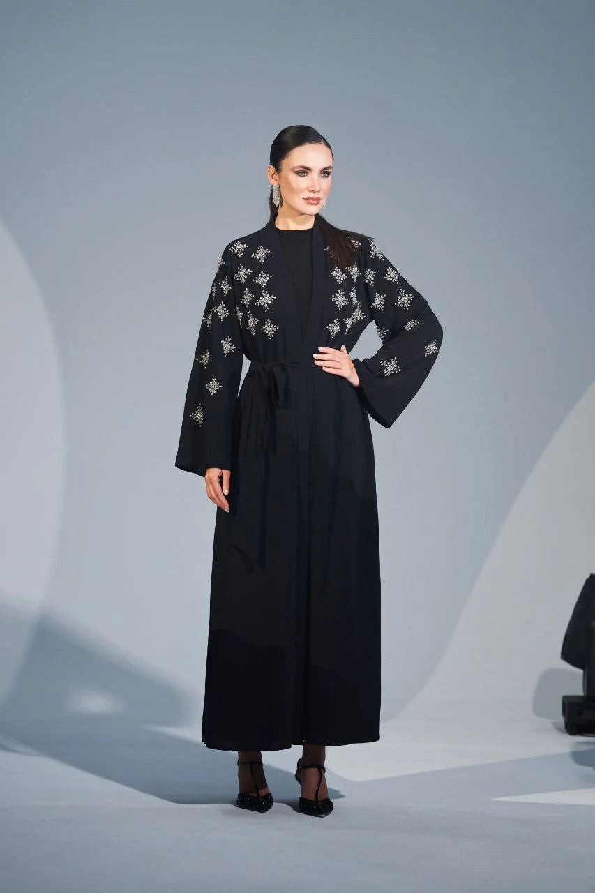 Black Embellished Heels Outfit Idea Black Embellished Heels Outfit Idea — Kaftan Outfits
