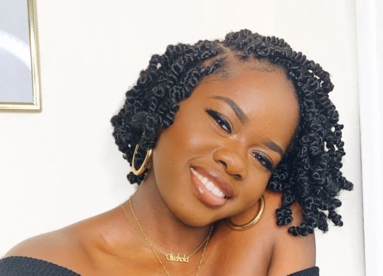 Voluminous Short Black Coily Twists — Passion Twists