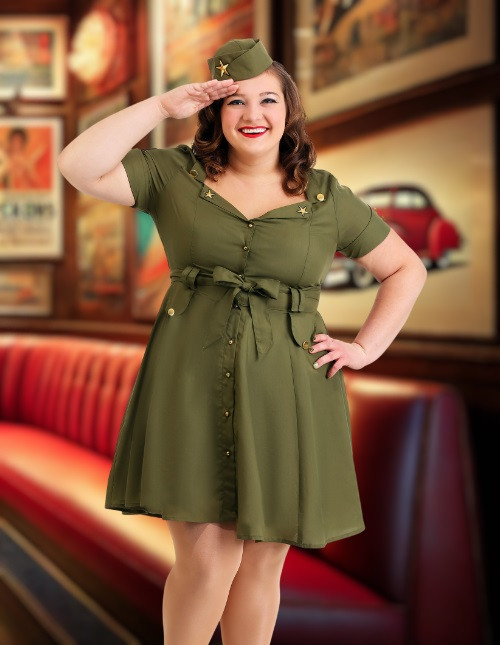Military-Inspired Pin-Up Dress Military-Inspired Pin-Up Dress — Pin Up Outfits