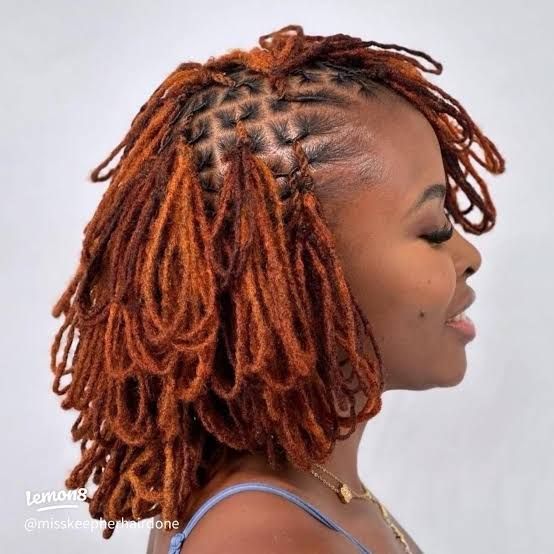 Burnt Orange Petal Drop Locs — Loc Petals