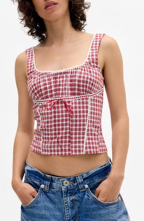 Gingham Camisole Top with Denim Jeans Gingham Camisole Top with Denim Jeans — Urban Outfitters Outfits