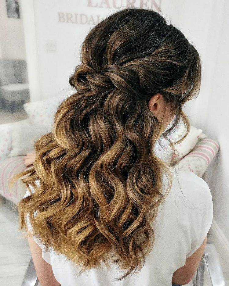 Soft Twist Half Up with Balayage Soft Twist Half Up with Balayage — Half Up Half Down Thin Hair