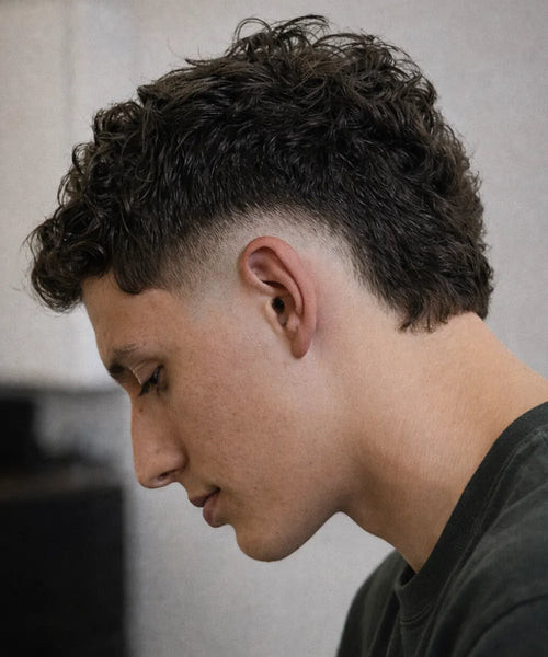 Curly Dark Brown Mullet Curly Dark Brown Mullet — Mens Hairstyles