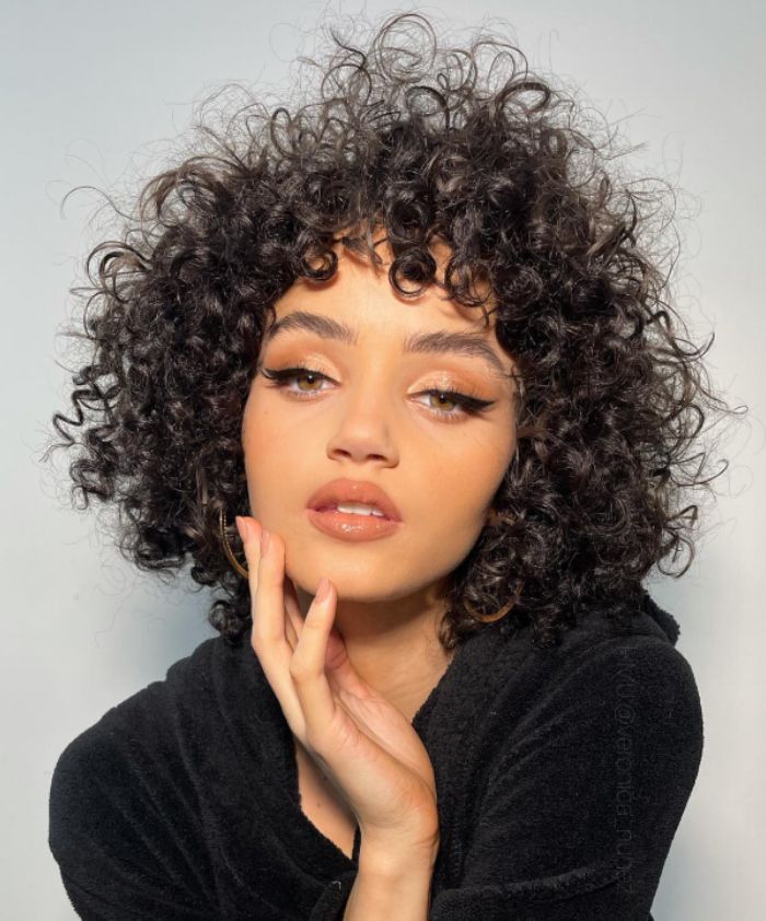 Dark Brown Bob With Full Fringe Dark Brown Bob With Full Fringe — Haircuts with Bangs