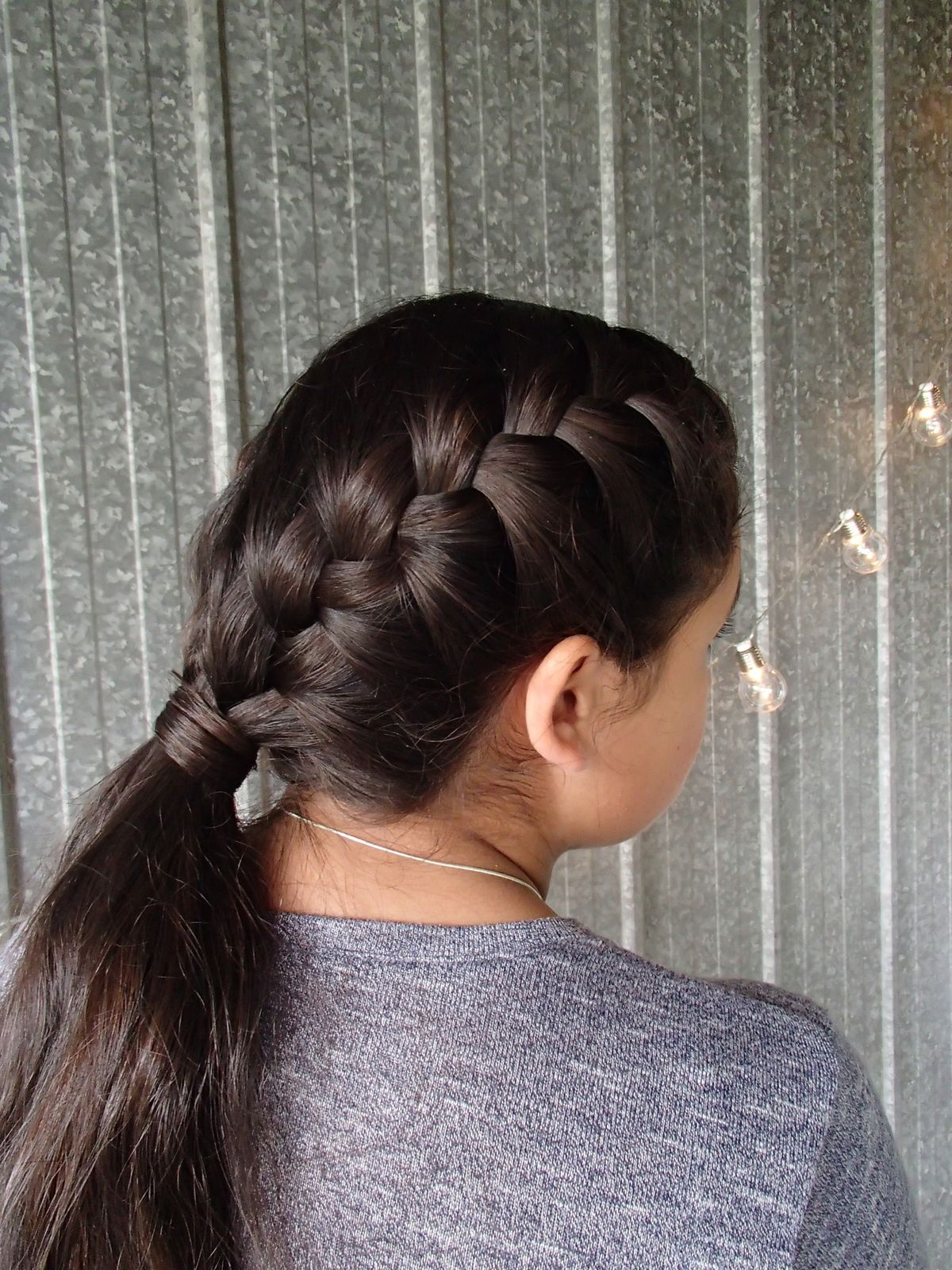 French Braid Into Ponytail — Basketball Hairstyles