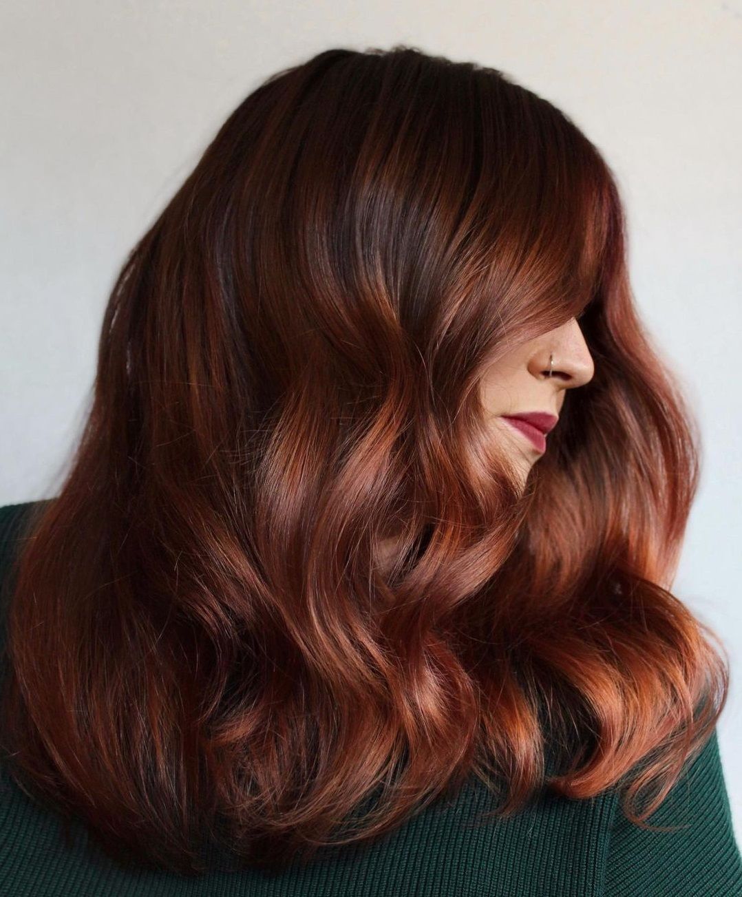 Warm Red Brown With Golden Undertones Warm Red Brown With Golden Undertones — Red Brown Hair