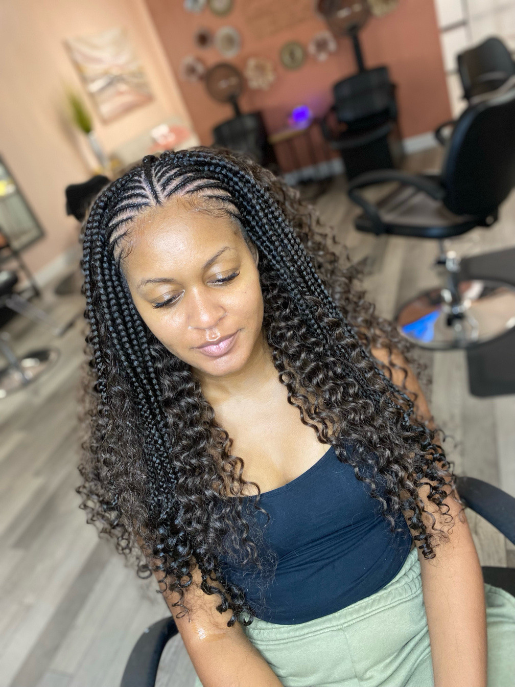 Box Braids With Curly Ends — Braids for Work