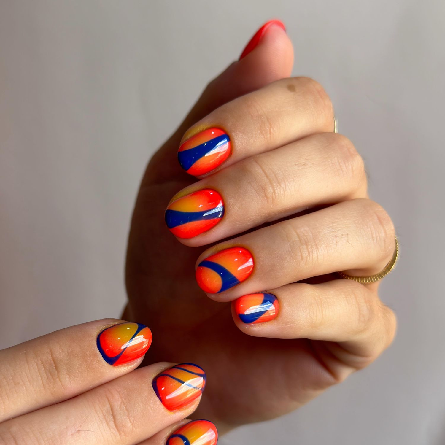 Abstract Stripes On All Nails Visual Idea Abstract Stripes On All Nails Visual Idea — Rave Nails