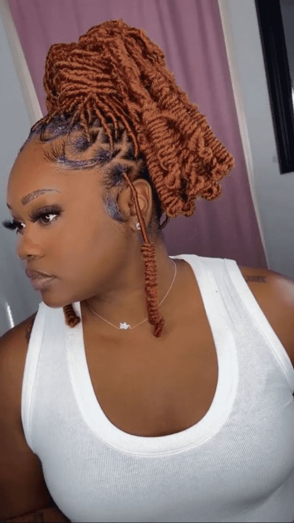 Voluminous Brown Loc Ponytail