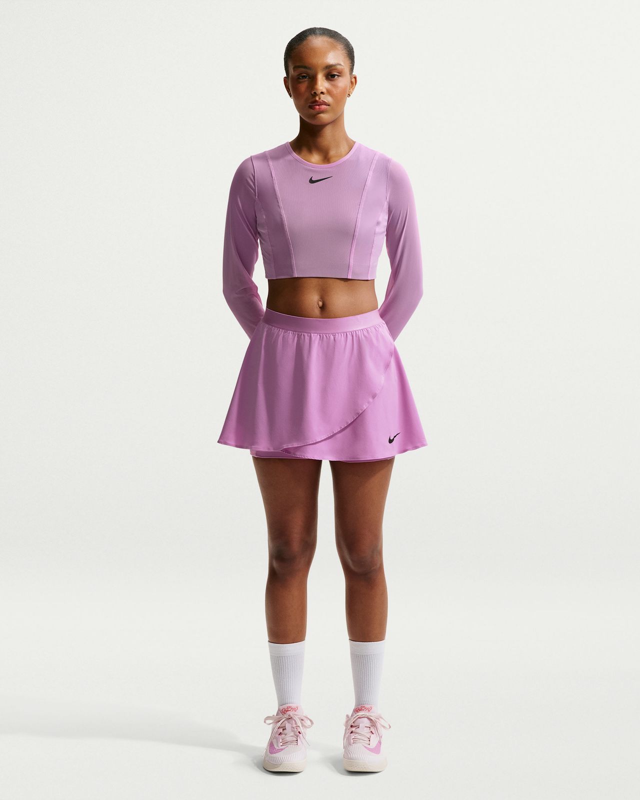 Pink Wrap Skirt: Athletic-Inspired Streetwear — Tennis Skirts