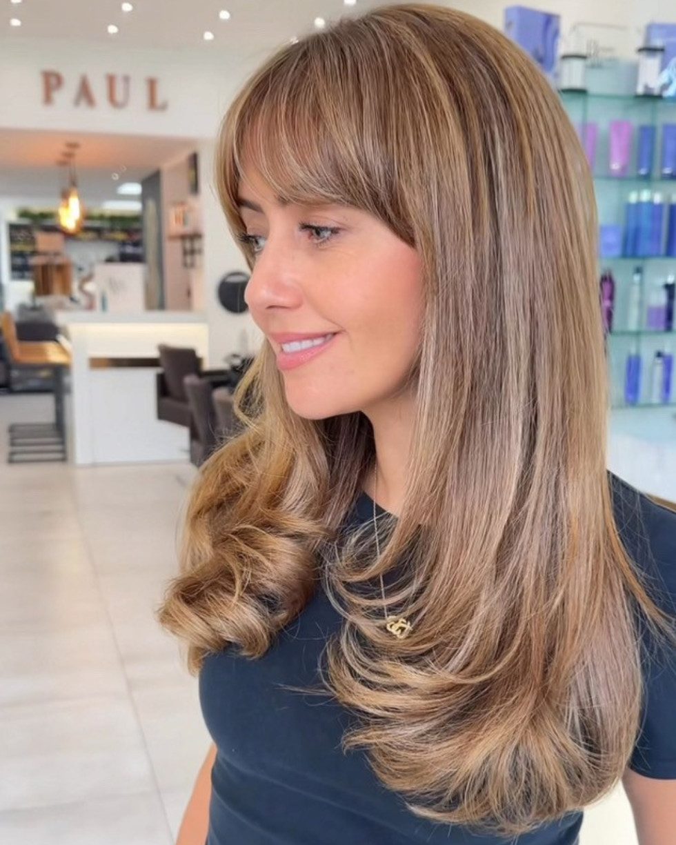 Long Ash Blonde With Beige Balayage Blend Long Ash Blonde With Beige Balayage Blend