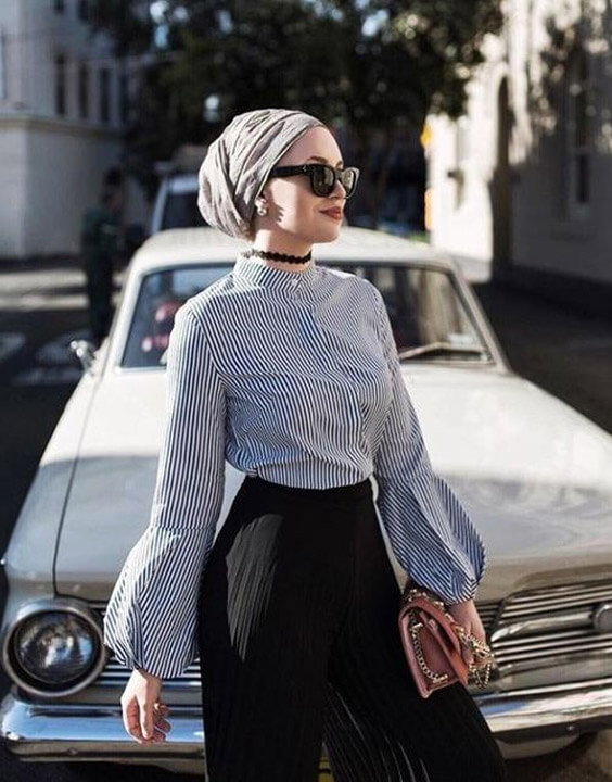 White Sneakers Outfit Idea — Hijab Outfits
