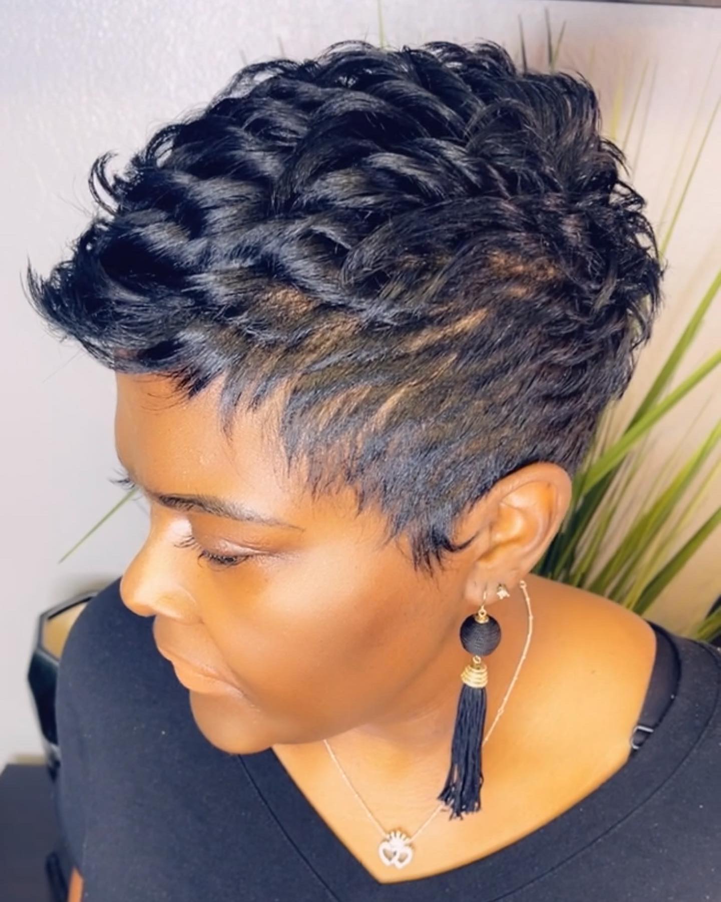 Textured Crown Layers Pixie Textured Crown Layers Pixie — Pixie Cut for Black Women