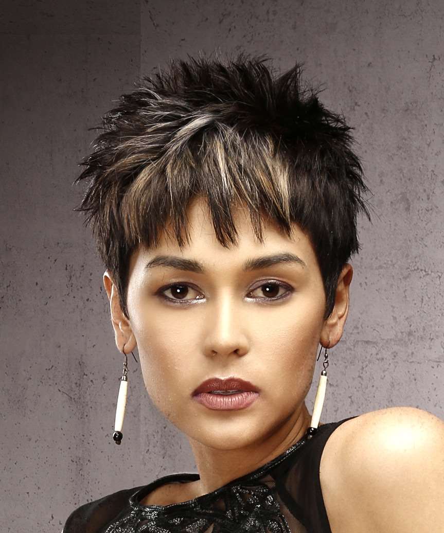 Dark Brown With Blonde Highlights Visual Idea — Punk Hairstyles