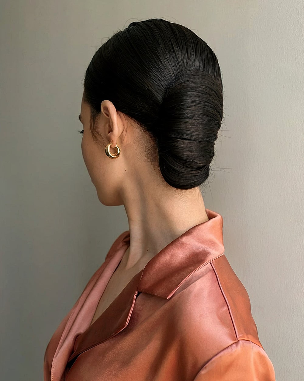 Sculpted Black French Twist Sculpted Black French Twist