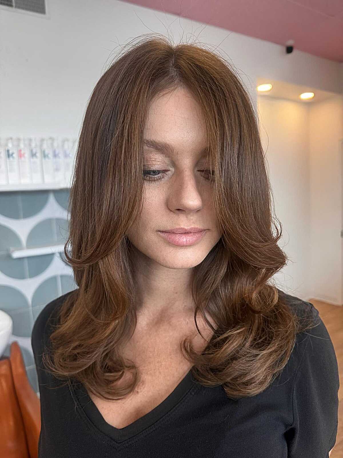 Voluminous Collarbone Wavy Blowout — Blowout Hairstyles