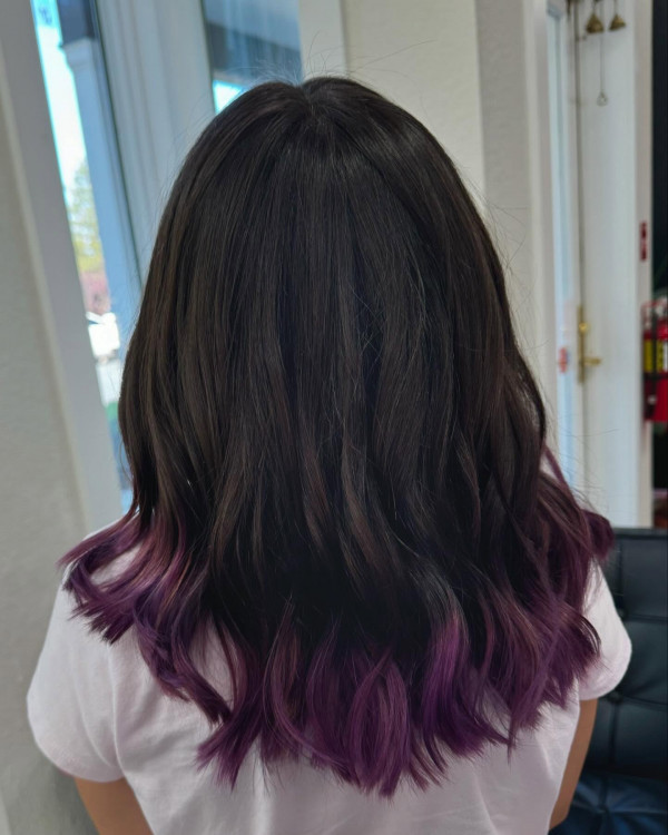 Shoulder Visual Idea Shoulder Visual Idea — Dip Dye Hair