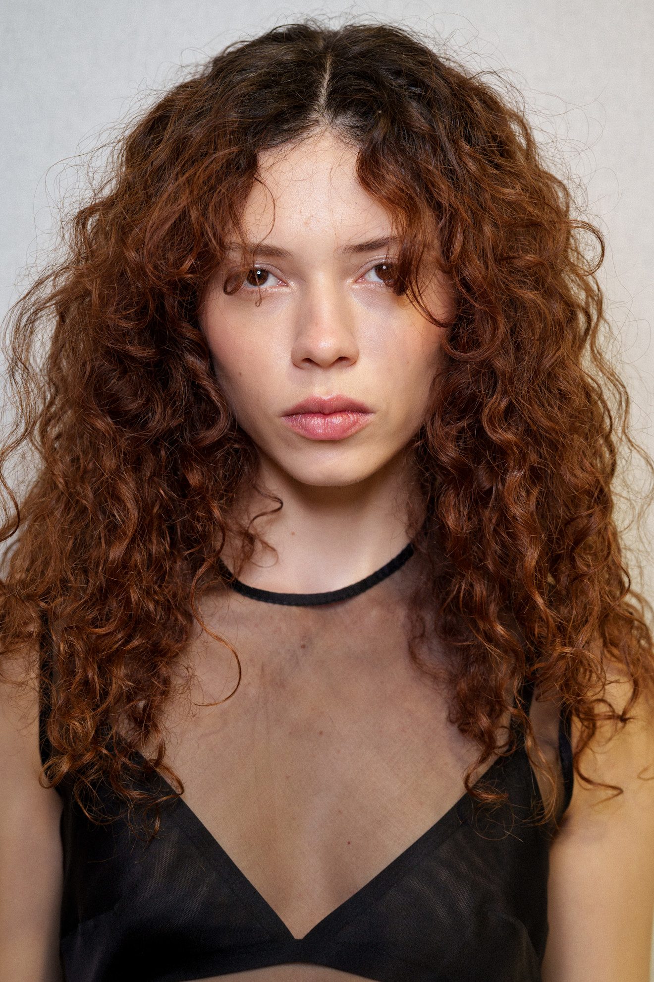 Voluminous Auburn Butterfly No Bangs — Butterfly Haircut Curly Hair