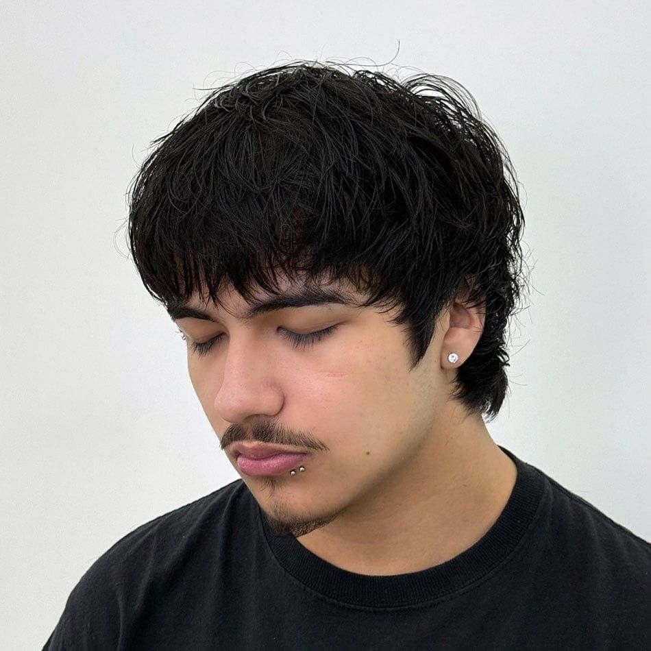 The Graphic Black Bowl Cut — Mod Cut