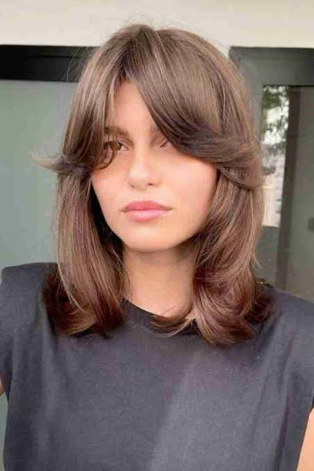 Dark Brown Curly Bob With Wispy Bangs Dark Brown Curly Bob With Wispy Bangs — Bangs for Thin Hair