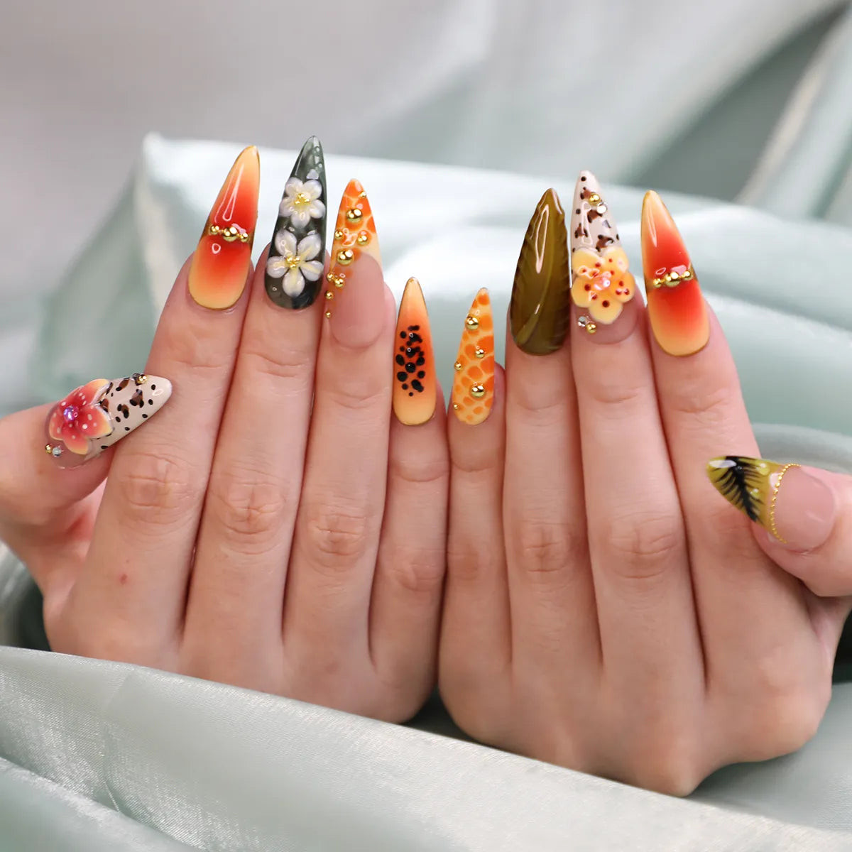 Maximalist Bold Art Stiletto Mix Maximalist Bold Art Stiletto Mix — First Acrylic Nails