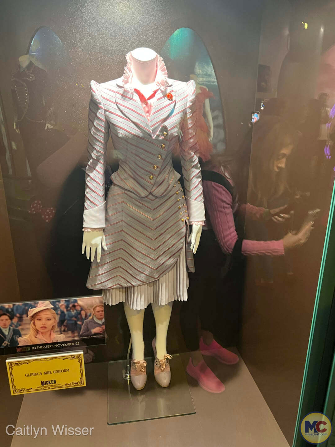 Preppy Striped Jacket with Ruffled Collar and Pleated Skirt Preppy Striped Jacket with Ruffled Collar and Pleated Skirt — Universal Studios Outfits