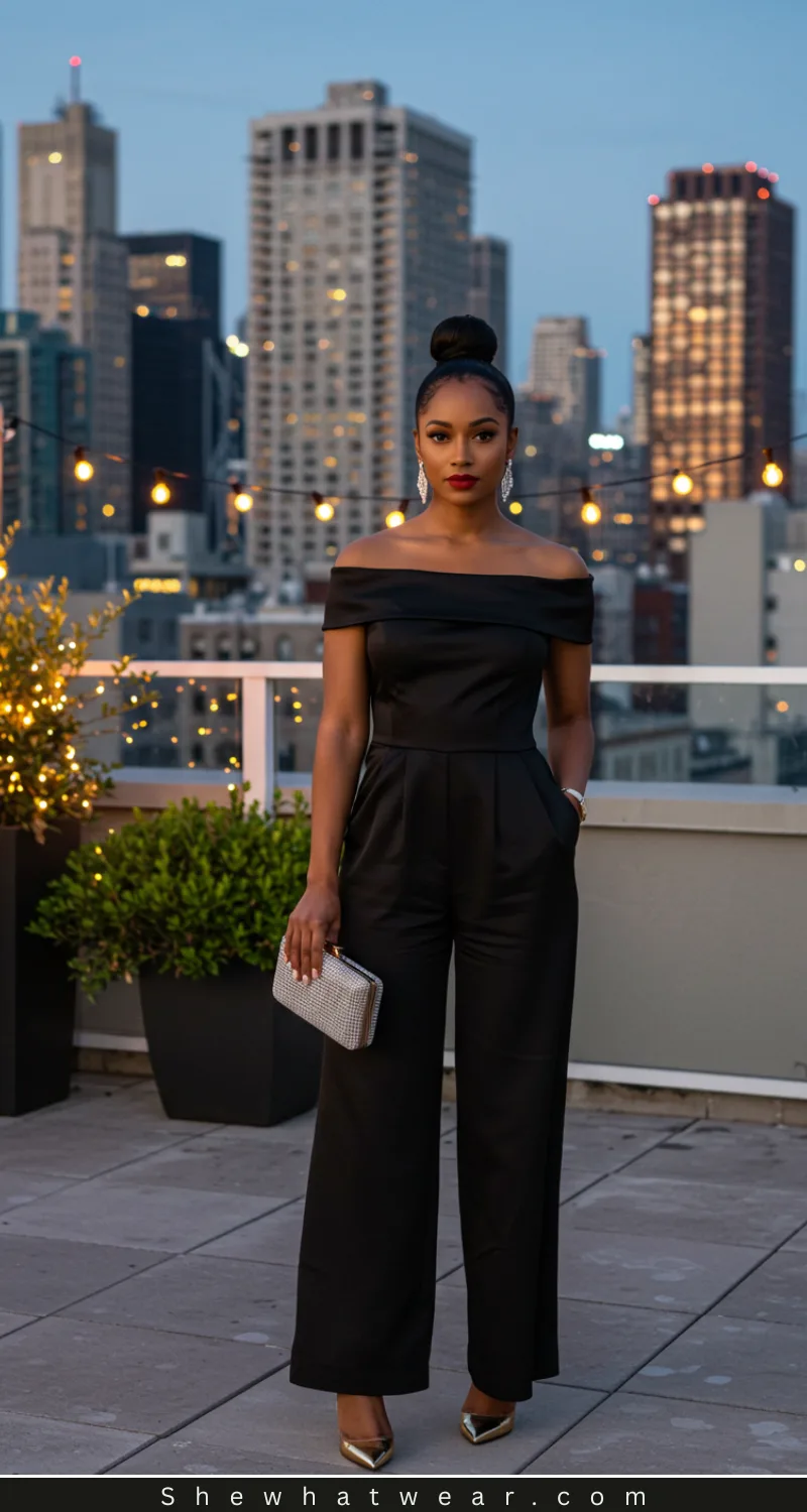 Wedding Guest Ready: Sophisticated Wide-Leg Jumpsuit — Jumpsuit Outfits