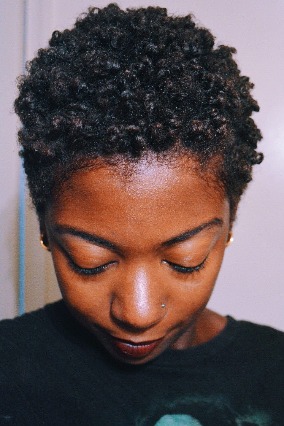 Short Tapered Cut Bantu Knot Out