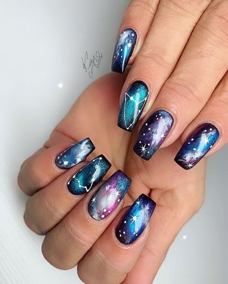 Medium Coffin Visual Idea Medium Coffin Visual Idea — Galaxy Nails