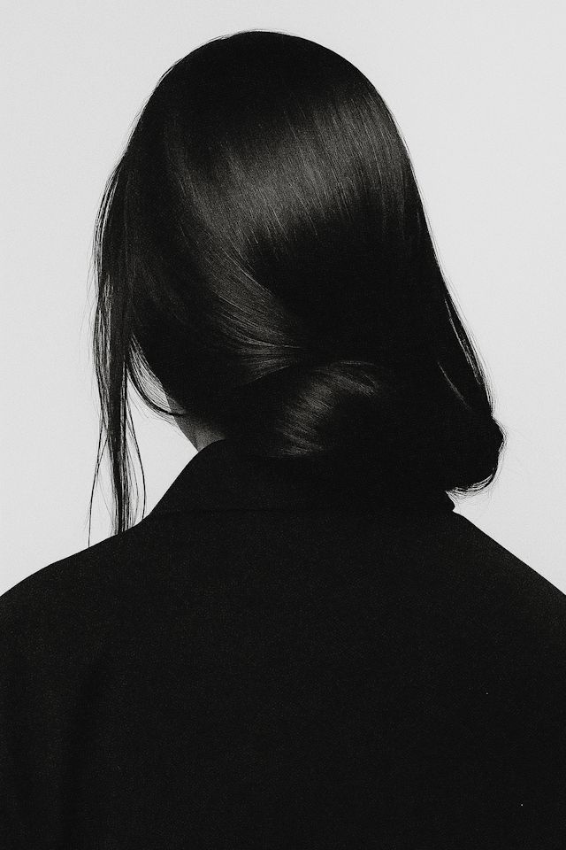 Black Visual Idea — Sleek Low Bun