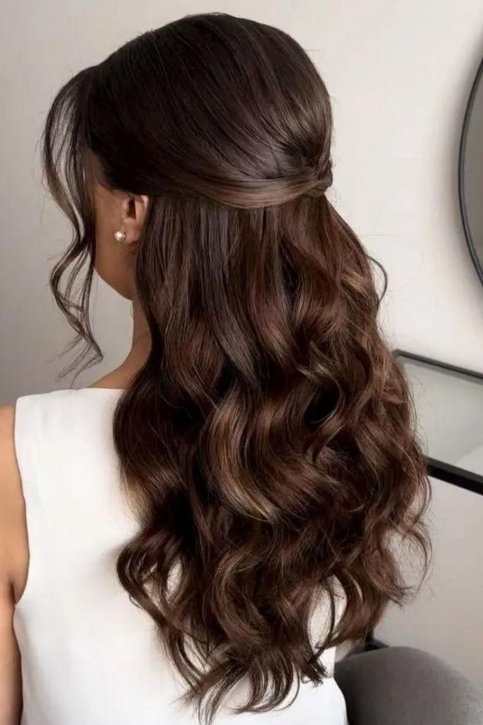 Elegant Twisted Half-Up Elegant Twisted Half-Up — Graduation Hairstyles